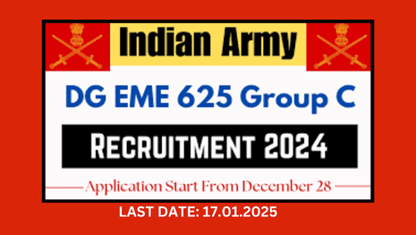 Indian Army DG EME Recruitment 2025