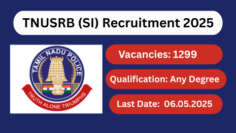 TNUSRB SI Recruitment 2025